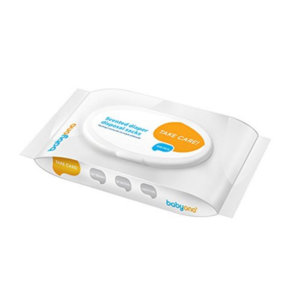 BabyOno illatosított pelenkatároló zacskó (100 db)