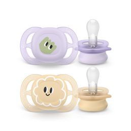   Philips AVENT SCF075/03 Ultra start játszócumi mintás 0-2hó, lányos (2 db)