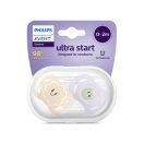 Philips AVENT SCF075/03 Ultra start játszócumi mintás 0-2hó, lányos (2 db)