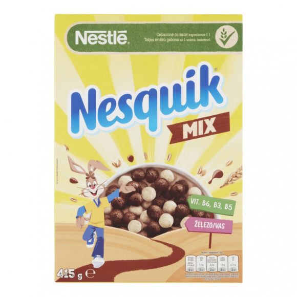 Nesquik Mix kakaós és vanília ízű, ropogós gabonapehely (325 g)