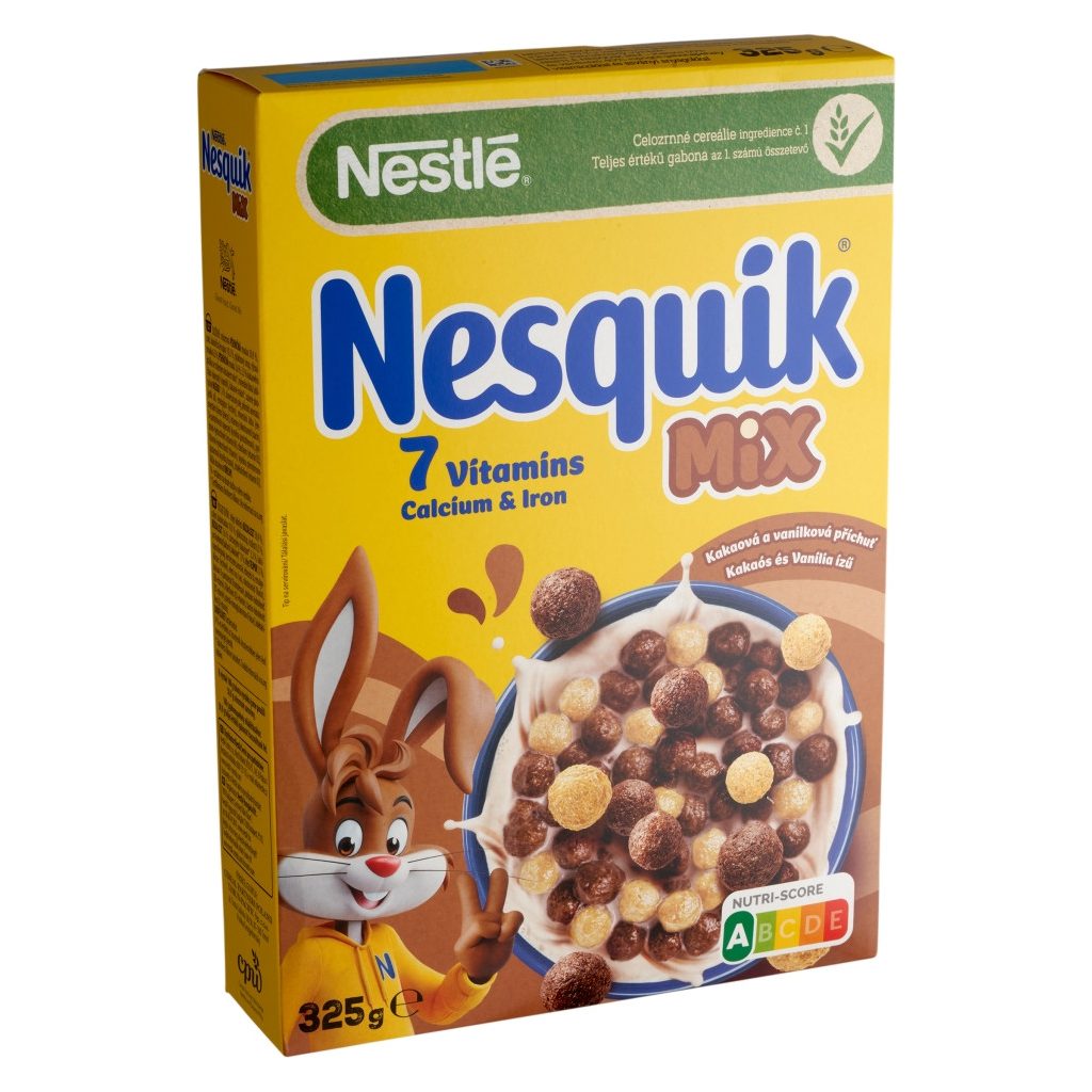 Nesquik Mix kakaós és vanília ízű, ropogós gabonapehely (325 g)