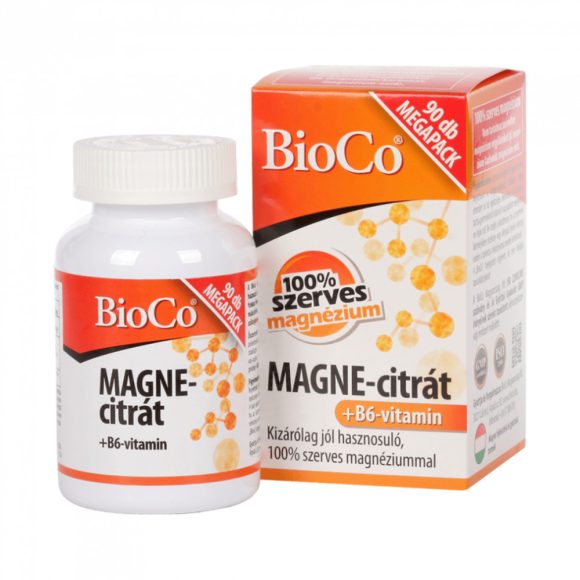BioCo MAGNE-citrát+B6 vitamin megapack (90 db)