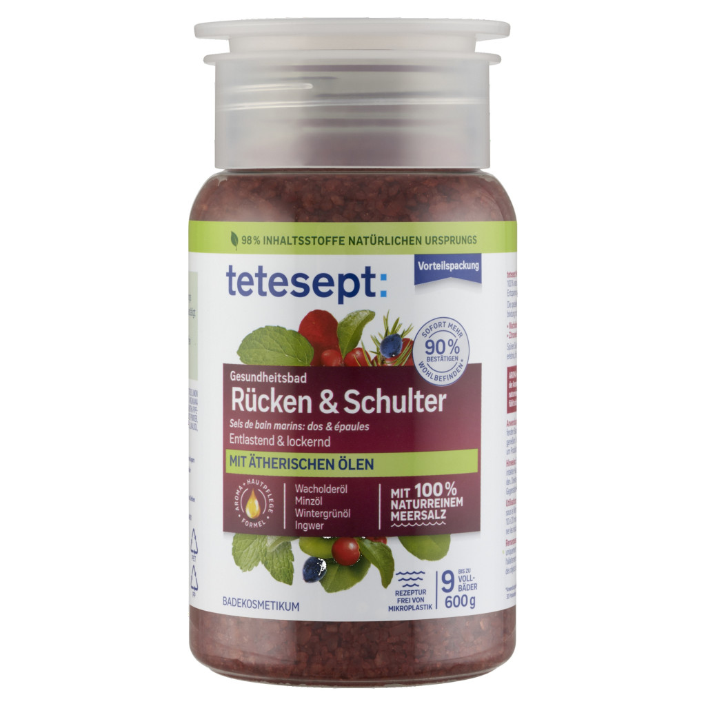 Tetesept Fürdősó Hát- és vállfájásra (600 g)