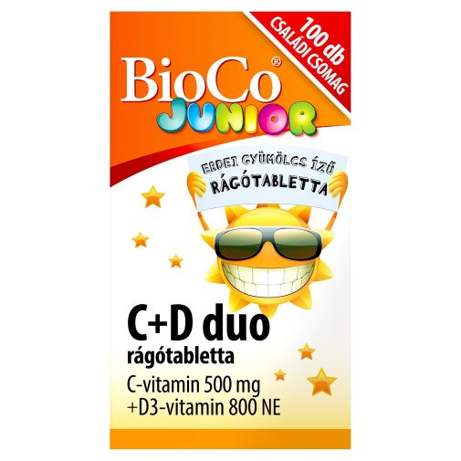 BioCo C+D Duo Junior rágótabletta (100 db)