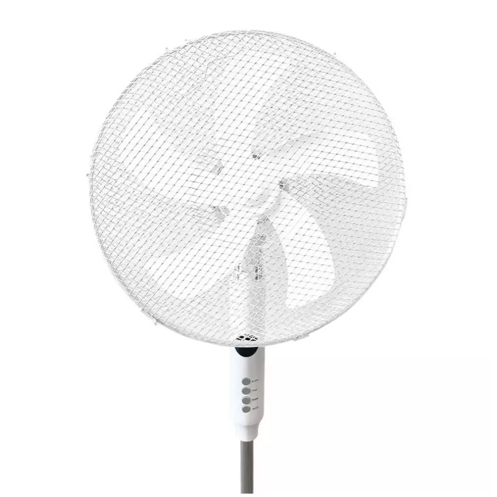 Álló ventilátor távirányítóval, 8 sebesség, időzítő (fehér)