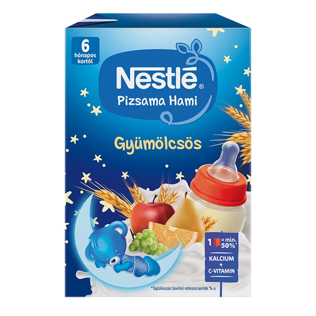 Nestlé Pizsama Hami UHT gyümölcsös folyékony gabonás bébiétel 6 hó+ (400 ml)