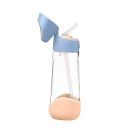 B.box szívószálas tritán kulacs 600 ml (barack-kék)