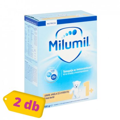 Milumil Junior 1+ vanília ízű gyerekital 12 hó+ (2x600 g)