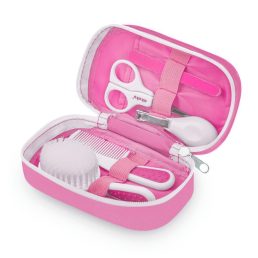 Akuku baba manikűrkészlet és fésű-kefe szett (pink)