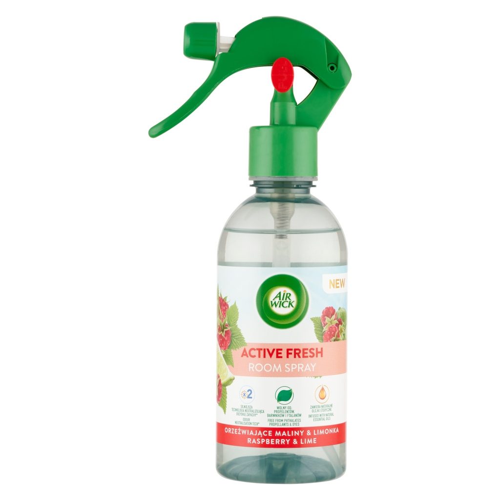 Air Wick Active Fresh légfrissítő spray Málna és Bimbózó citrusok (237 ml)