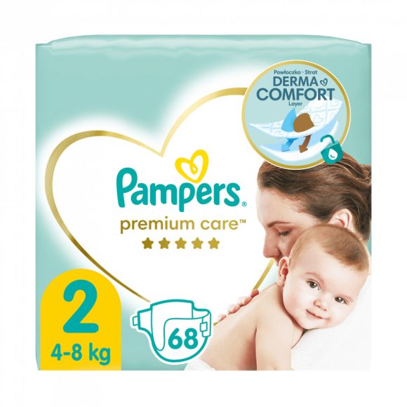 Pampers Premium Care pelenka, Mini 2, 4-8 kg, 68 db