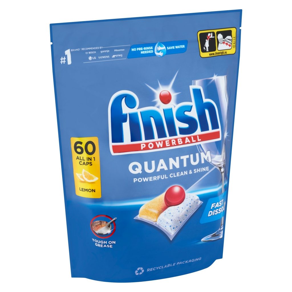 Finish Quantum All in 1 mosogatógép-tabletta, citrom, (60 db)