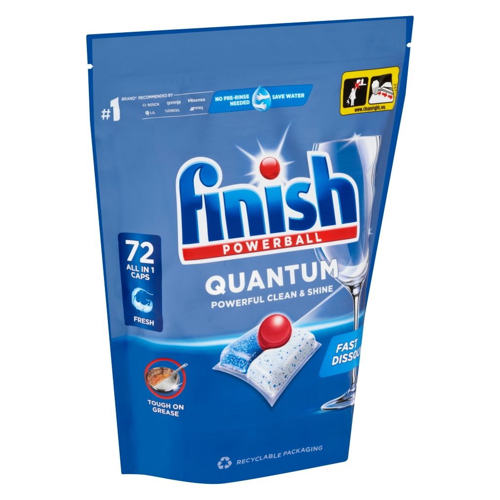 Finish Powerball Quantum All in 1 mosogatógép-kapszula, regular (72 db)