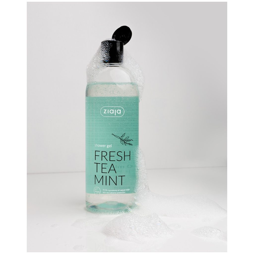 ZIAJA Tusfürdő gél friss menta tea kivonattal (500 ml)