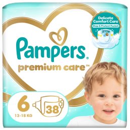 Pampers Premium Care pelenka, Junior 6, 13 kg+, 114 db