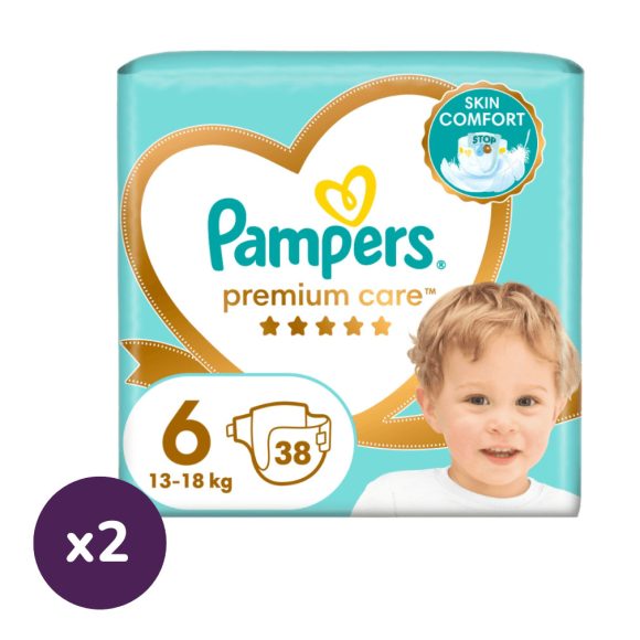 Pampers Premium Care pelenka, Junior 6, 13 kg+, 114 db