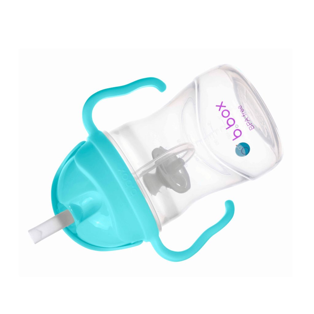 B.box súlyozott szívószálas itatópohár 240 ml (vízkék)