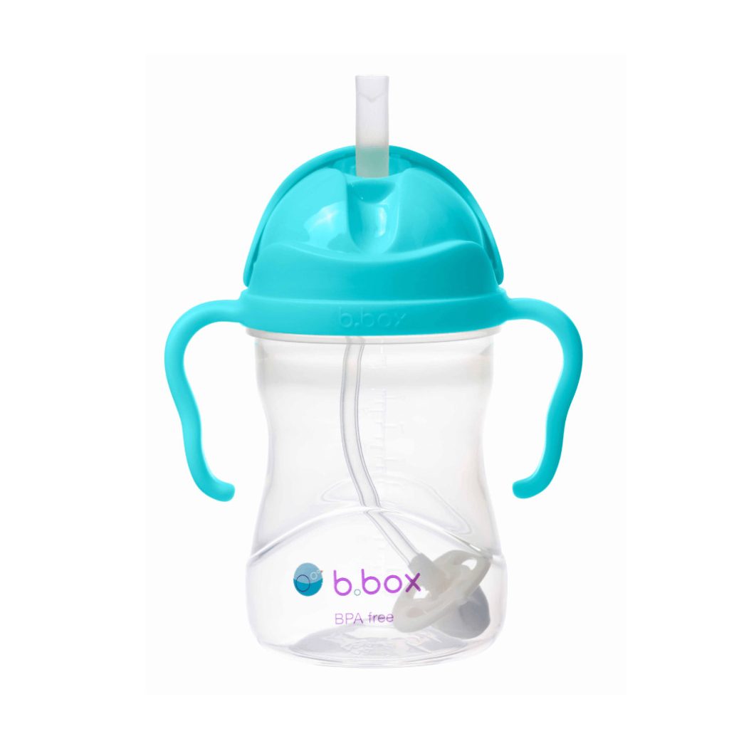 B.box súlyozott szívószálas itatópohár 240 ml (vízkék)