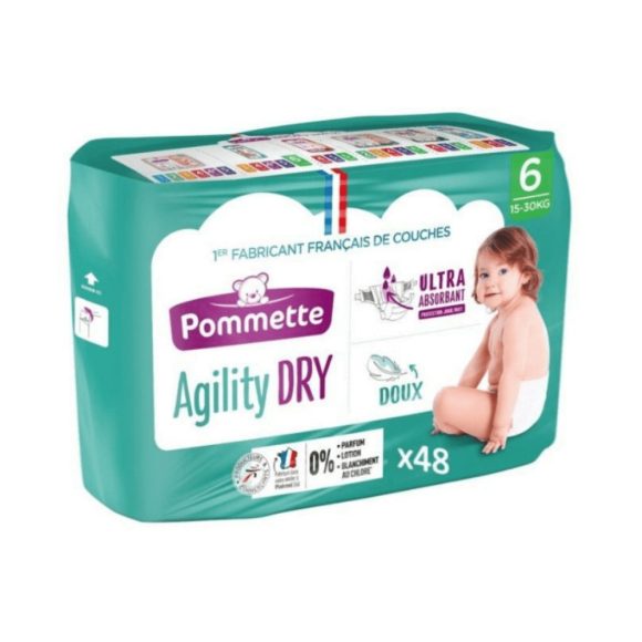 Pommette Agility Dry pelenka 6, 15-30 kg, 48 db