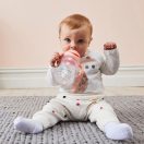 B.box súlyozott szívószálas itatópohár 240 ml (pasztell tutti-frutti)