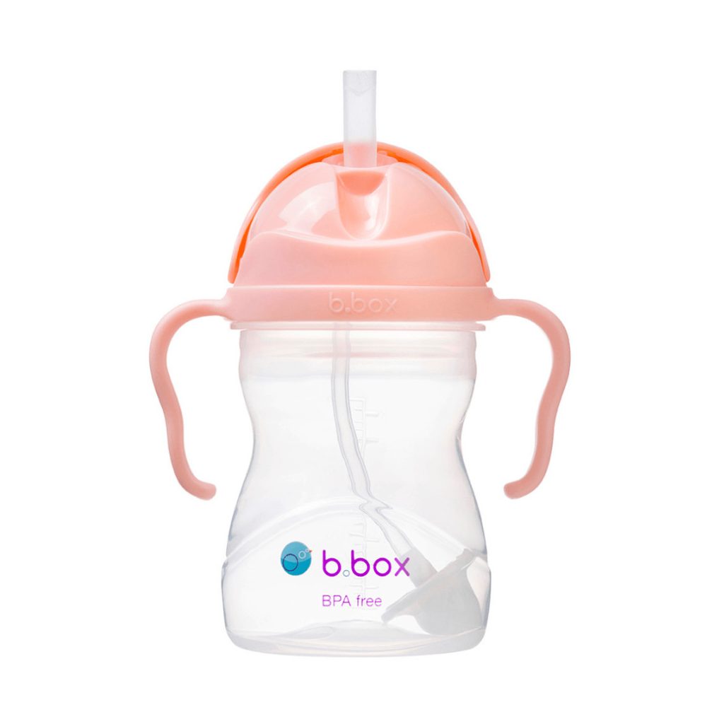 B.box súlyozott szívószálas itatópohár 240 ml (pasztell tutti-frutti)