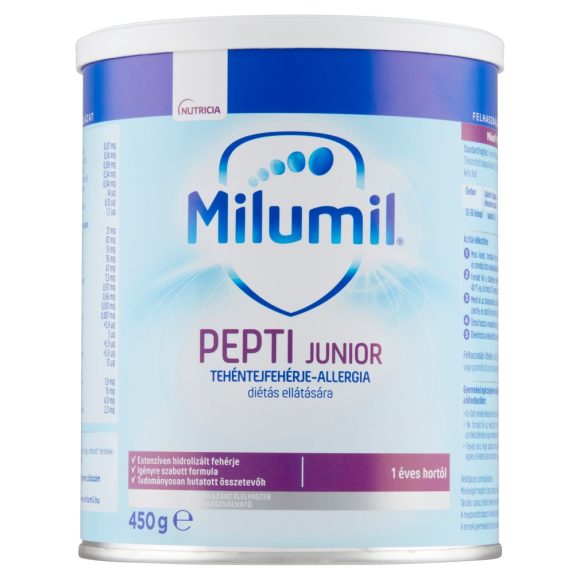 Milumil Pepti Junior speciális gyógyászati célra szánt élelmiszer 1év+ (450 g)