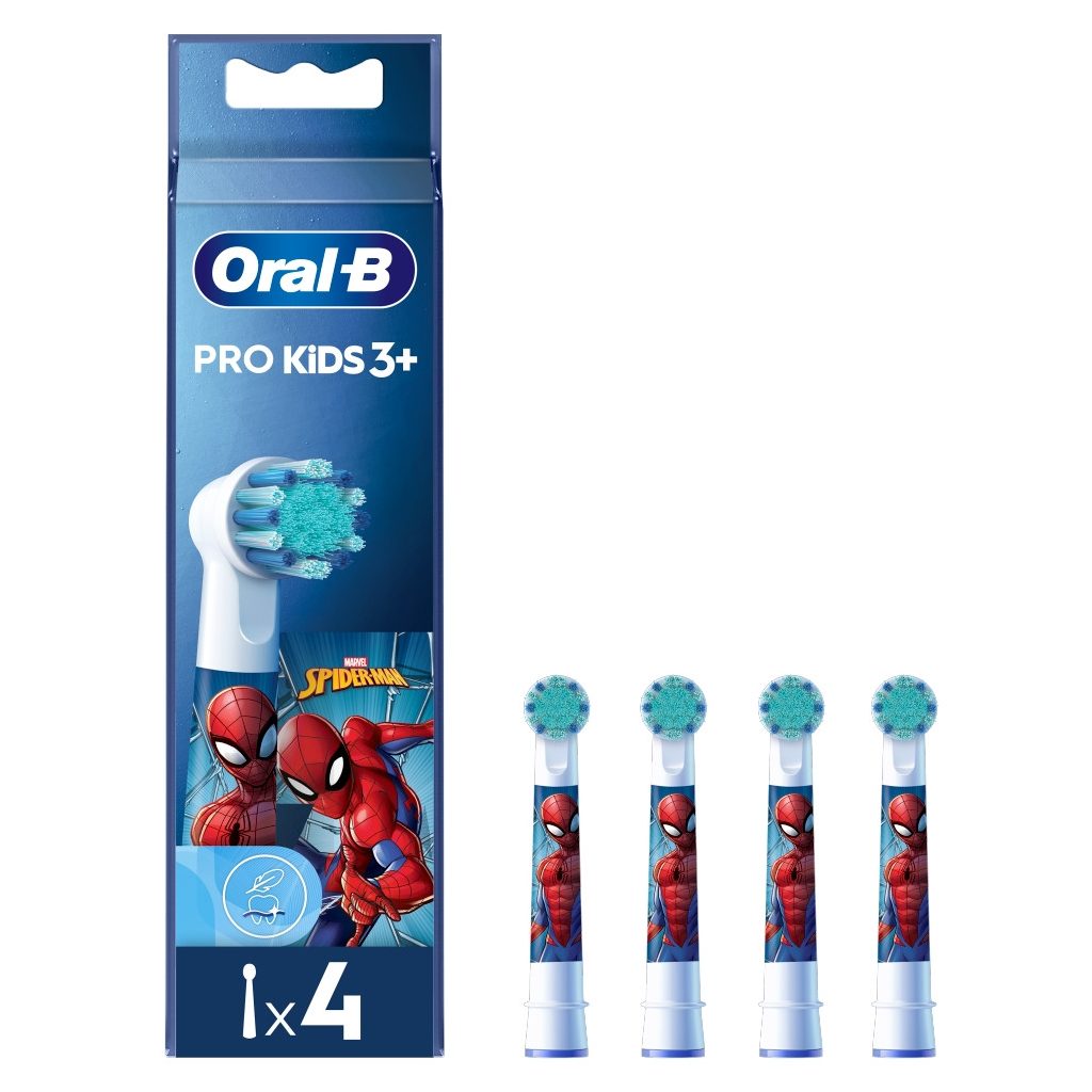 Oral-B Pro Kids fogkefefej Pókember Figurákkal (4 db)