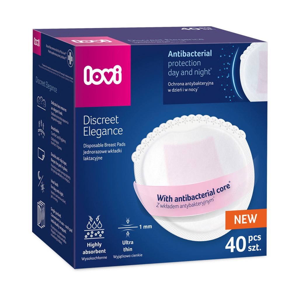 LOVI Discreet Elegance Antibakteriális melltartóbetét 40db fehér