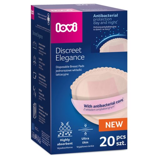 LOVI Discreet Elegance Antibakteriális melltartóbetét  20db bézs