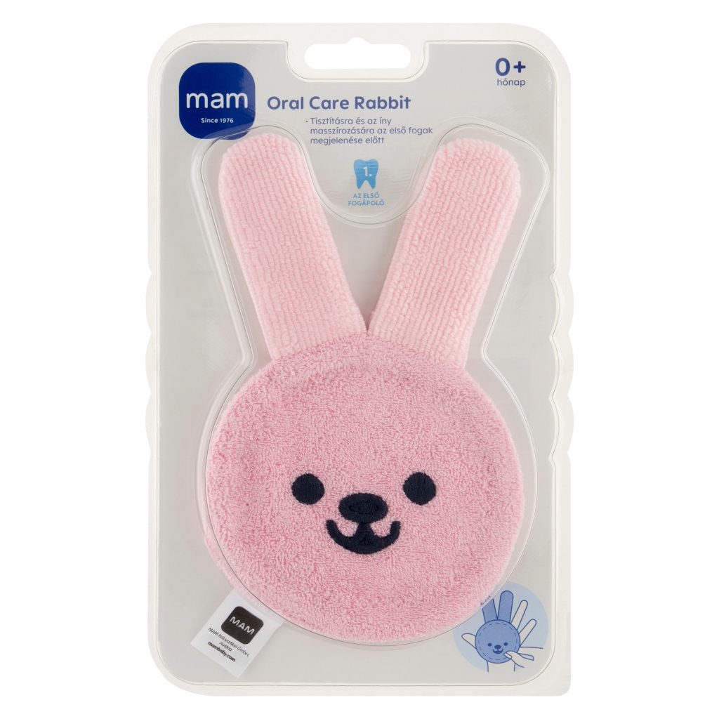 MAM szájápoló nyuszi 0 hó+ (kék)
