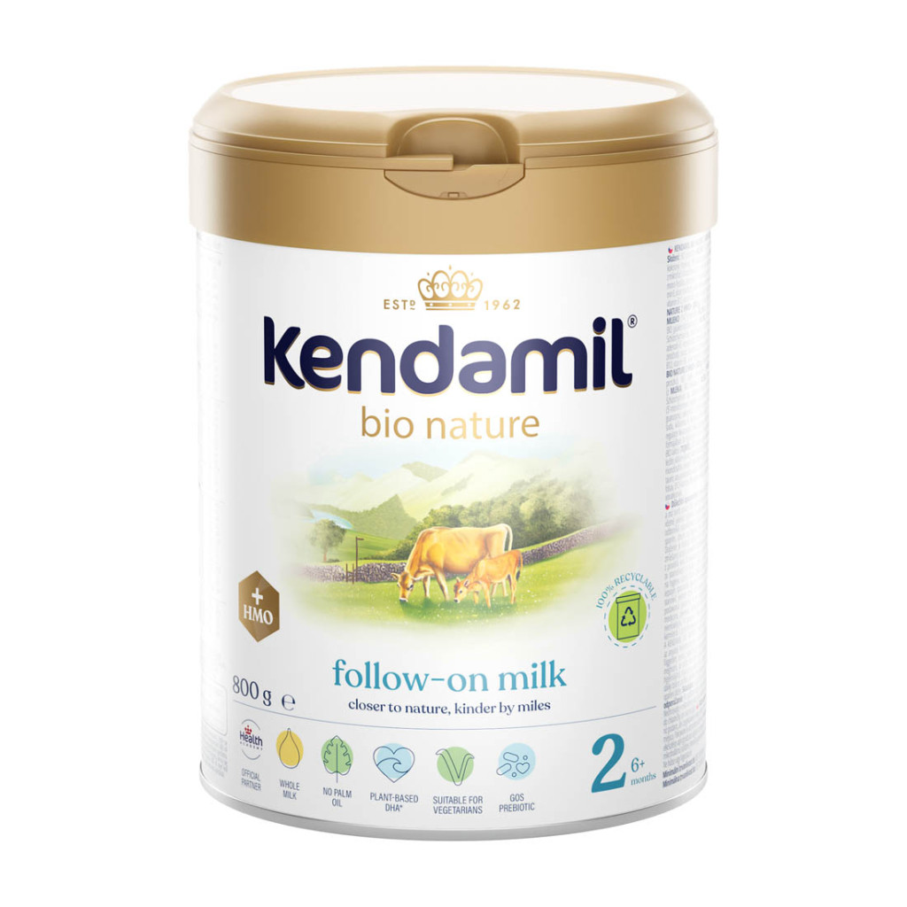 Kendamil BIO Nature 2  tejalapú anyatej-kiegészítő tápszer 6-12 hó HMO+ (800 g)