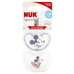 NUK Space játszócumi Mickey 6-18 hó 2 db (fiú)