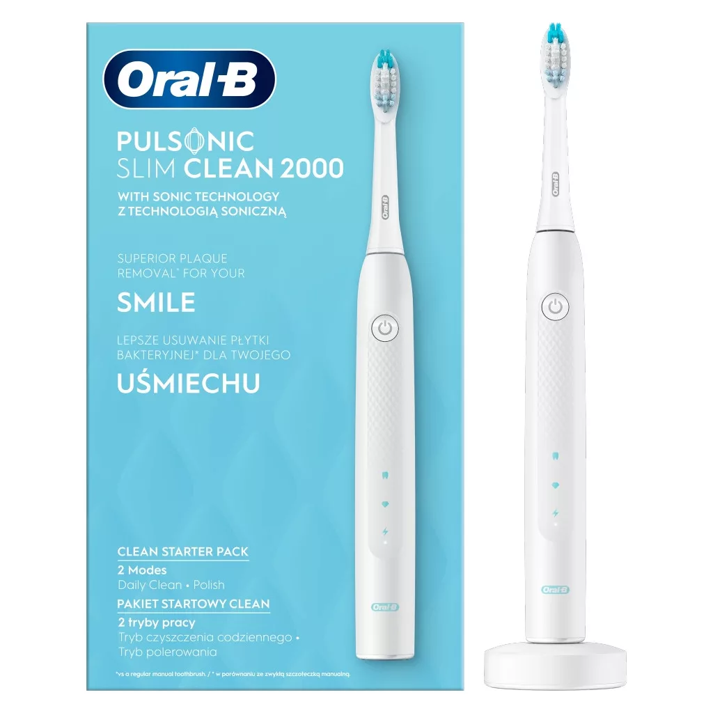 Oral-B Pulsonic Slim Clean 2000 fehér elektromos fogkefe