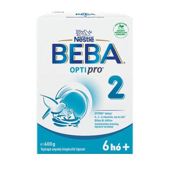 BEBA OptiPro 2 tejalapú anyatej-kiegészítő tápszer 6 hó+ (600 g)