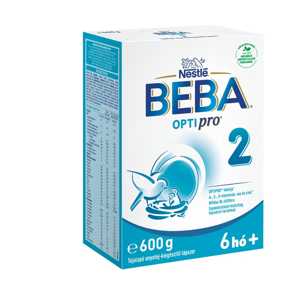 BEBA OptiPro 2 tejalapú anyatej-kiegészítő tápszer 6 hó+ (600 g)