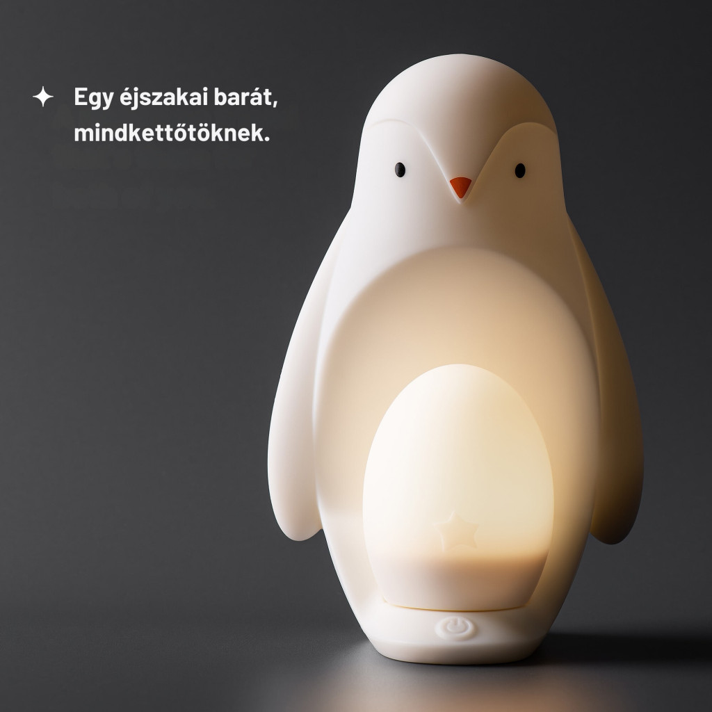Tommee Tippee 2 az 1-ben hordozható éjszakai fény pingvin állítható fényerővel