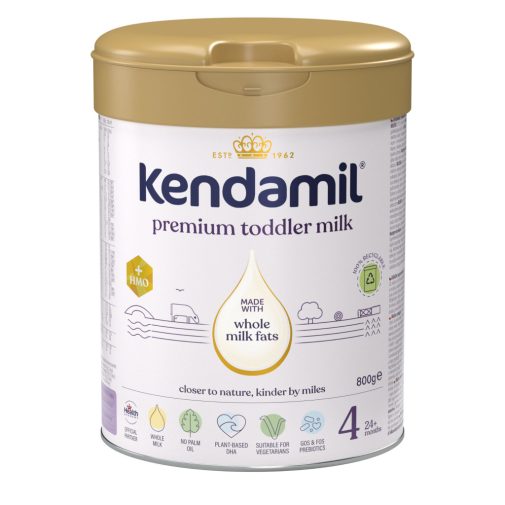 Kendamil Premium 4 tejalapú anyatej-kiegészítő tápszer 24 hó+ HMO+ (800 g)