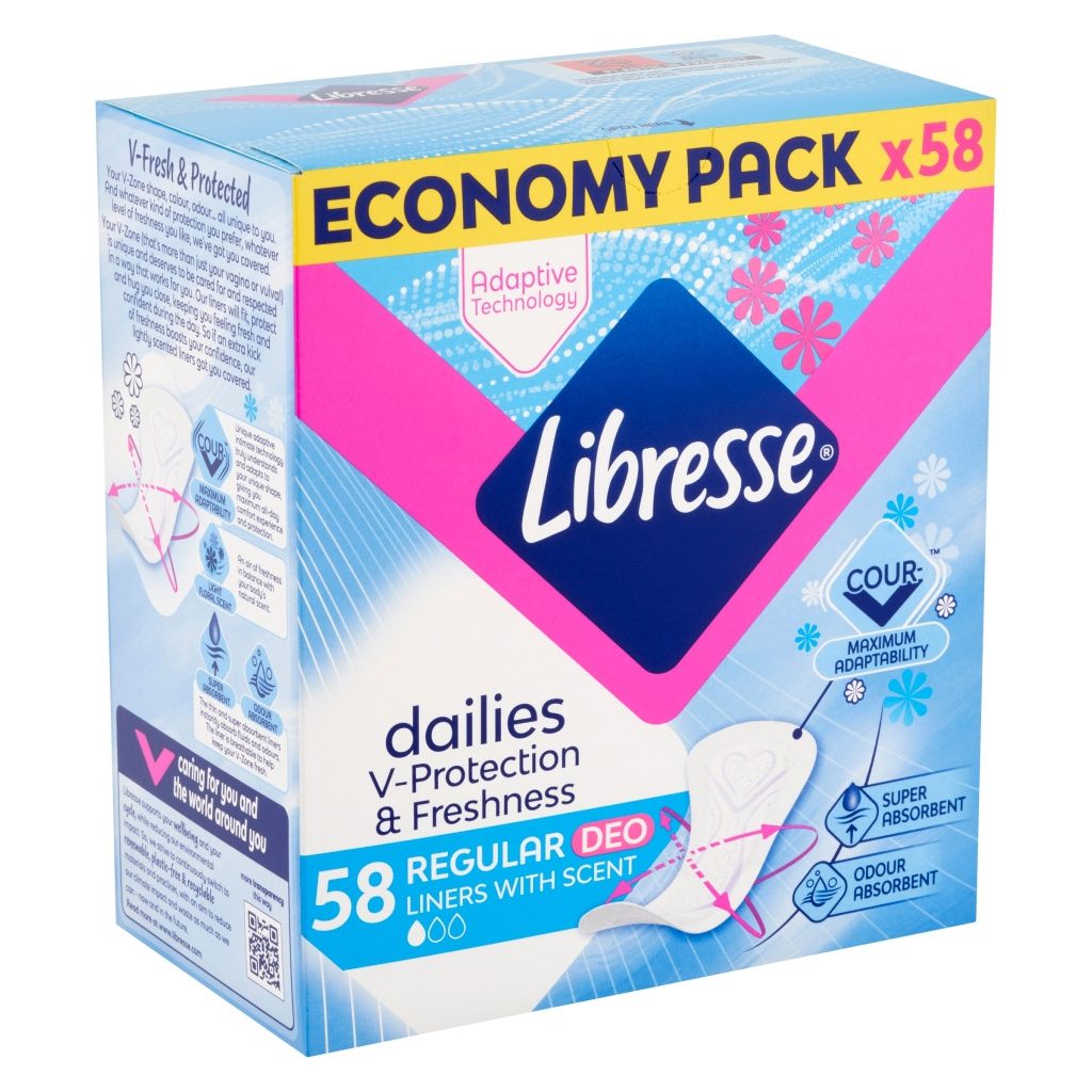 Libresse Normal Deo Fresh tisztasági betét (58 db)