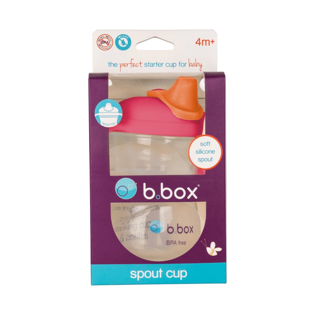 B.box csőrös itatópohár 240 ml (málnapiros)