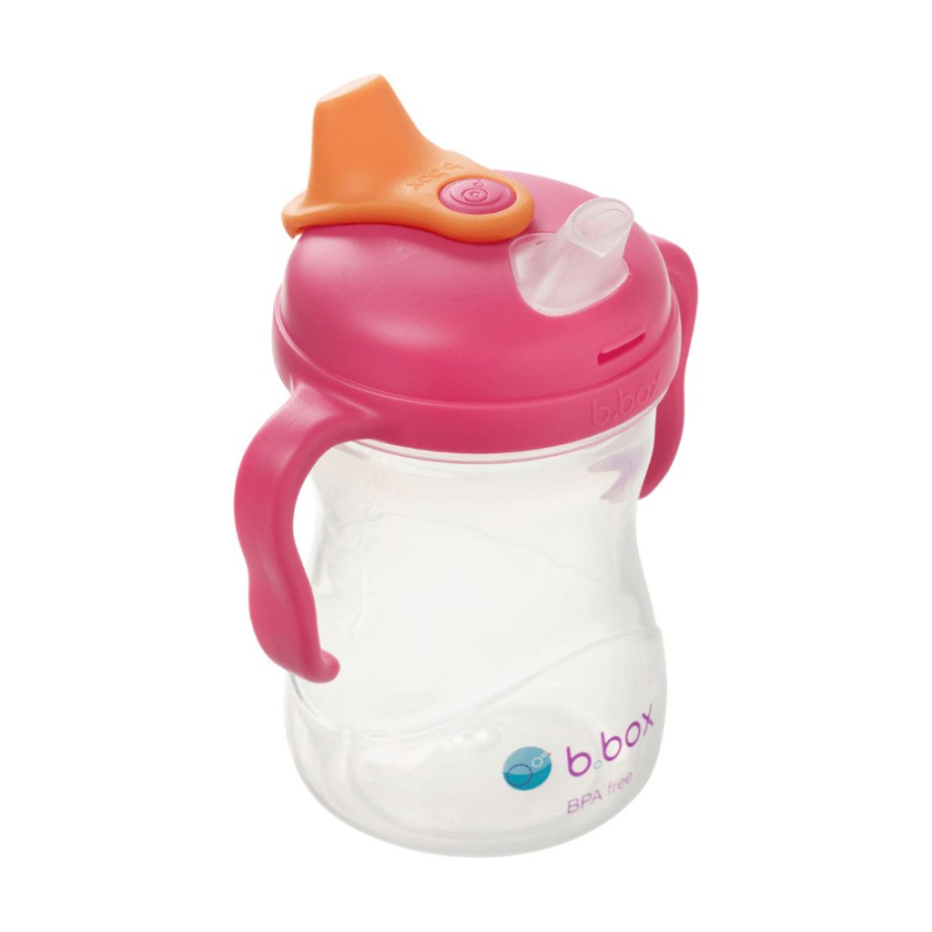 B.box csőrös itatópohár 240 ml (málnapiros)