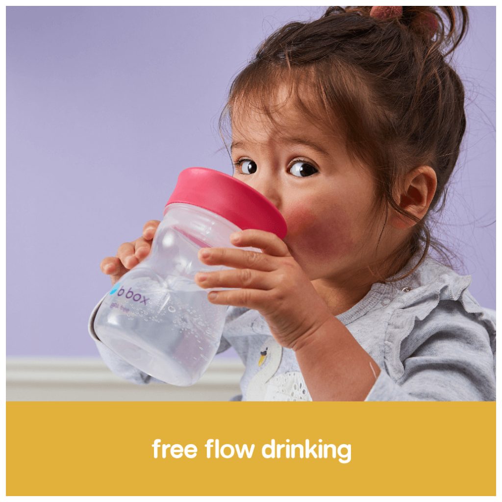 B.box tanulópohár 240 ml (málnapiros)