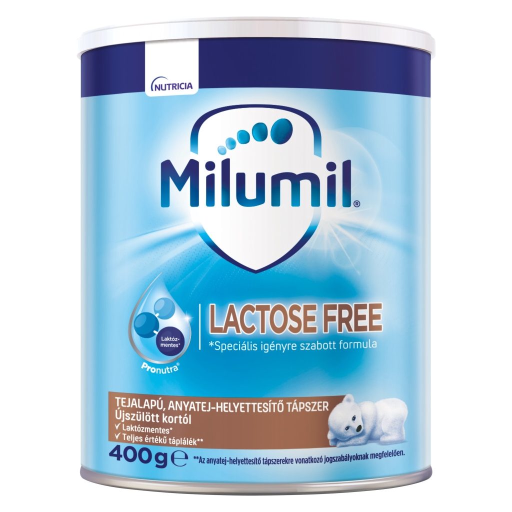 Milumil laktózmentes anyatej-helyettesítő tápszer 0hó+ (400 g)