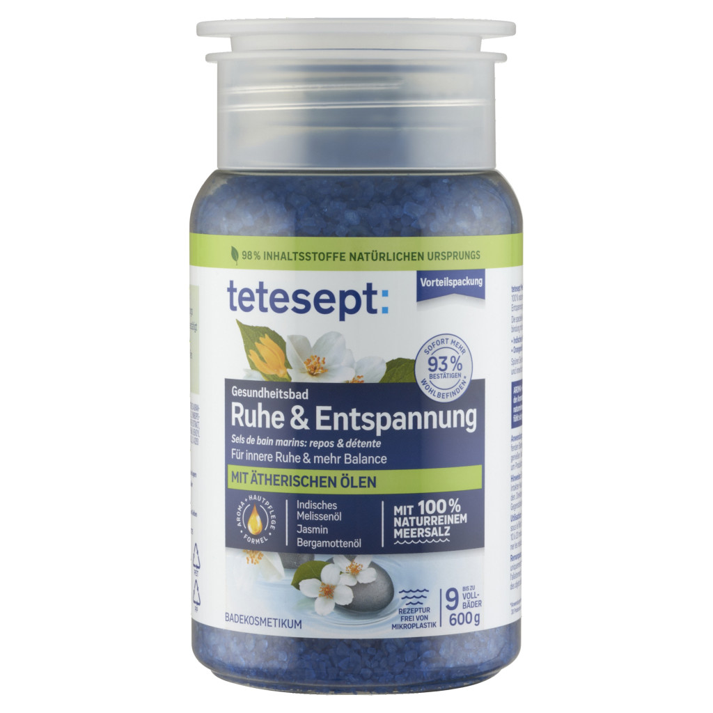 Tetesept Fürdősó Lazítás és belső nyugalom (600 g)