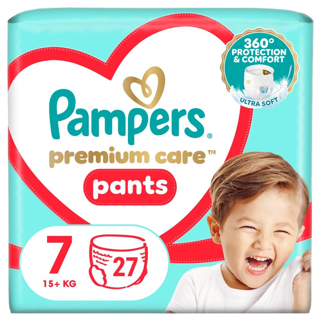 Pampers Premium Care Pants bugyipelenka 7, 15+ kg, 27 db