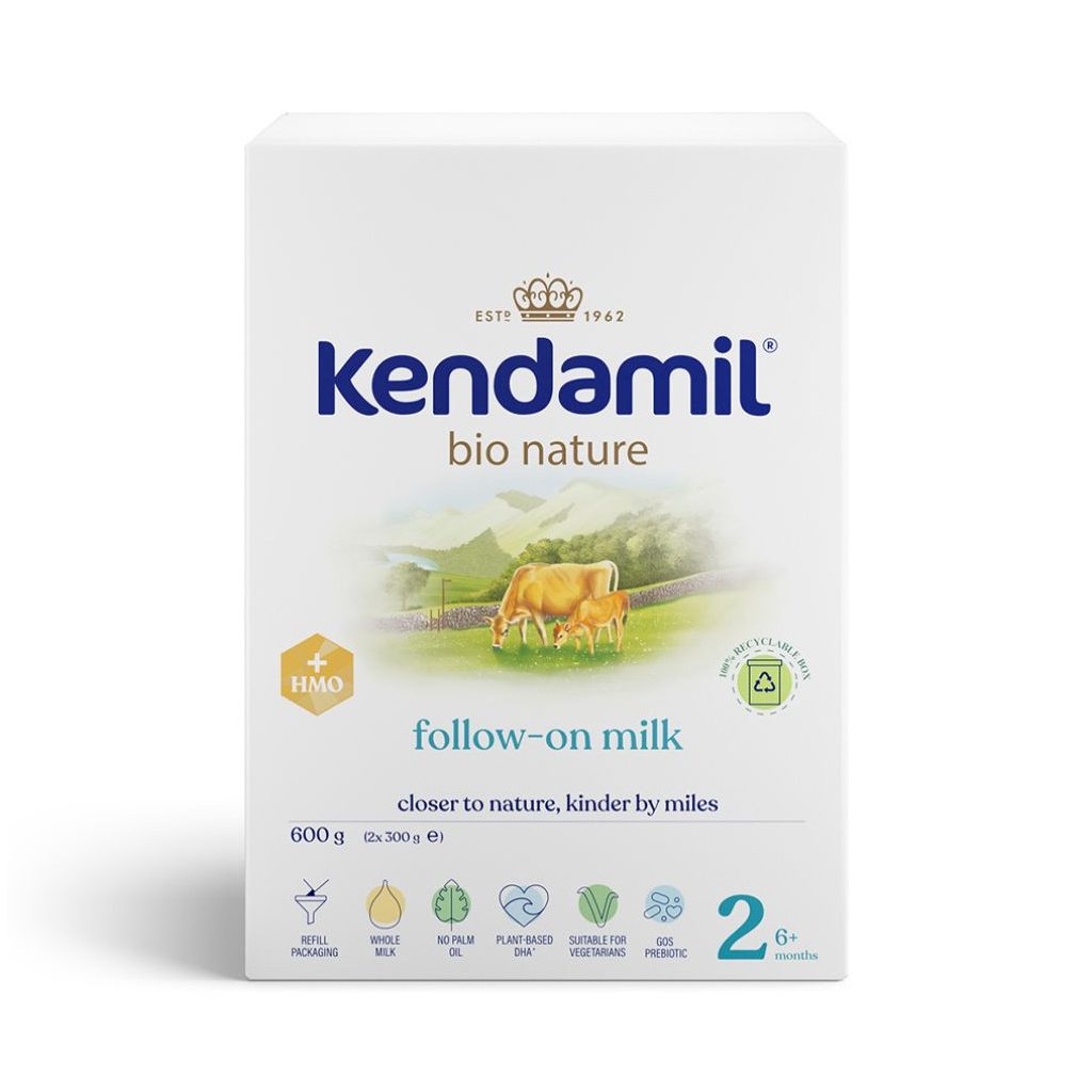 Kendamil BIO Nature 2  tejalapú anyatej-kiegészítő tápszer 6-12 hó HMO+ (600 g)