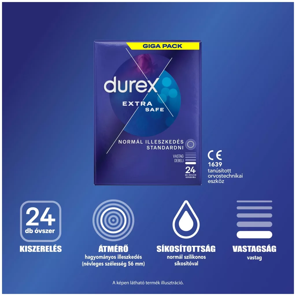 Durex Extra Safe óvszer (24 db)