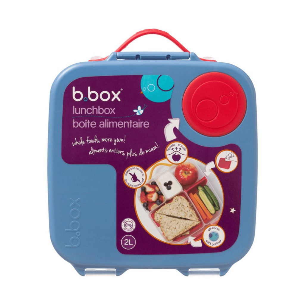 B.box uzsonnásdoboz hűthető rekesszel (kék)