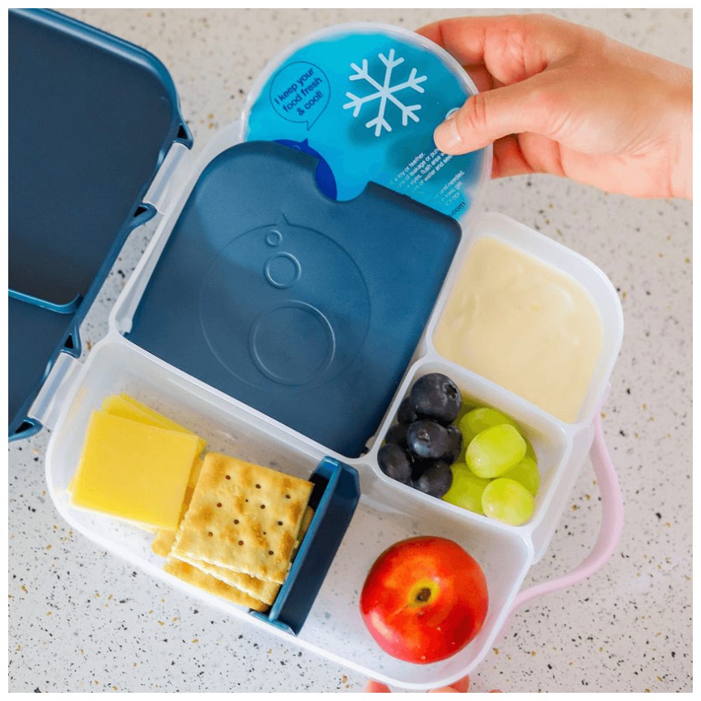 B.box uzsonnásdoboz hűthető rekesszel (kék)