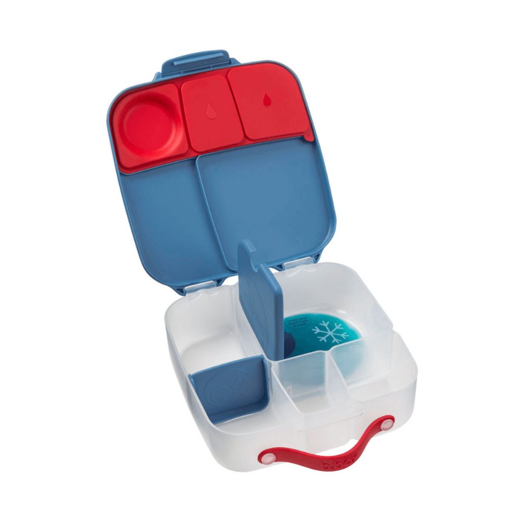 B.box uzsonnásdoboz hűthető rekesszel (kék)