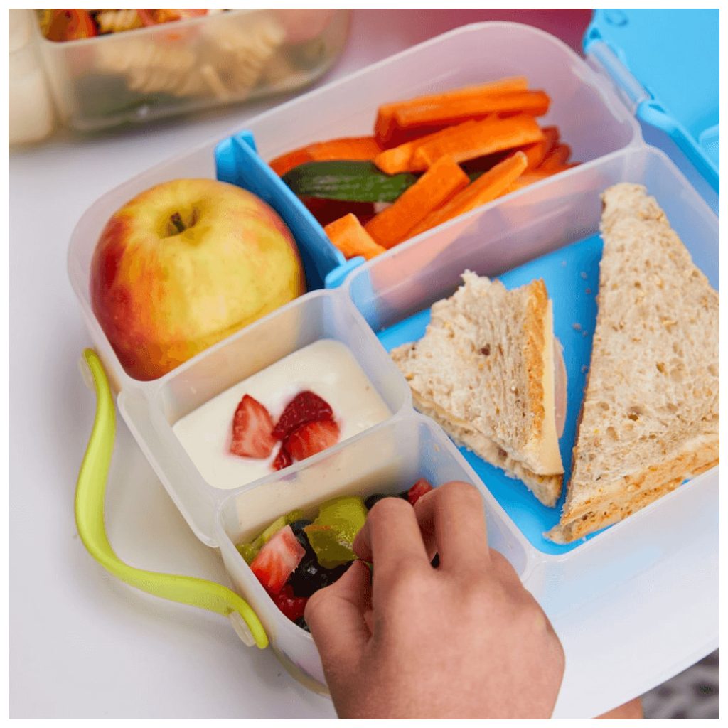 B.box uzsonnásdoboz hűthető rekesszel (kék)